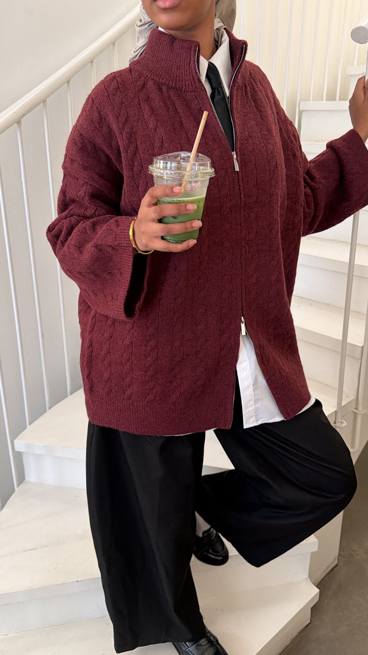 Gilet Maya bordeaux