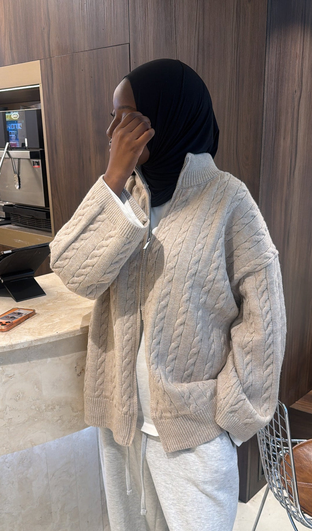 Gilet maya beige